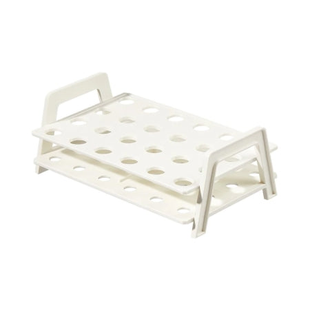 Nalgene - Stacking Microcentrifuge Tube Rack 24 Place 1.5 mL Tube Size White 2 X 3-1/2 X 5-3/4 Inch - 5973-0015