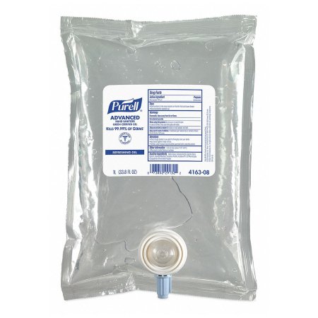 Purell Advanced - Hand Sanitizer 1,000 mL Ethyl Alcohol Gel Dispenser Refill Bag - 4163-08
