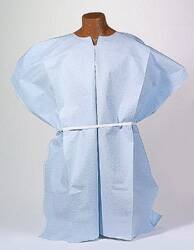 Tidi Products Tidi Patient Exam Gown Adult NonSterile Blue - 910520