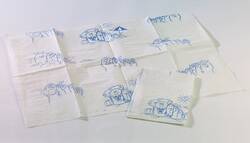 Tidi Products Tidi Toes Procedure Towel 13 W X 18 L Inch Blue / White NonSterile - 917489