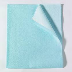 Tidi Products Tidi Everyday Stretcher Sheet Flat 30 W X 48 L Inch Blue Tissue / Poly / Polyethylene Film Disposable - 918213
