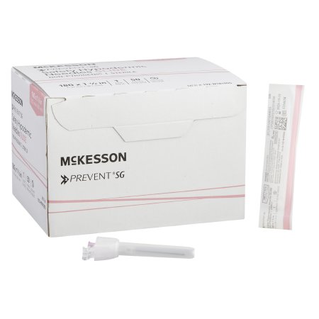 McKesson Prevent SG - Hypodermic Needle Sliding Safety Needle 18 Gauge 1-1/2 Inch Length Regular Wall - McKesson - 306618