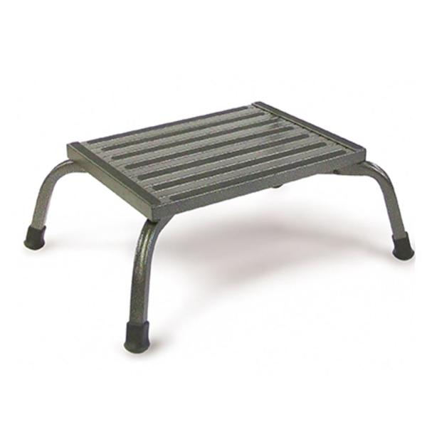 Hausmann Industries Stool Step Silver Tone Finish Rubber Tip 4 Leg Ea - 2018
