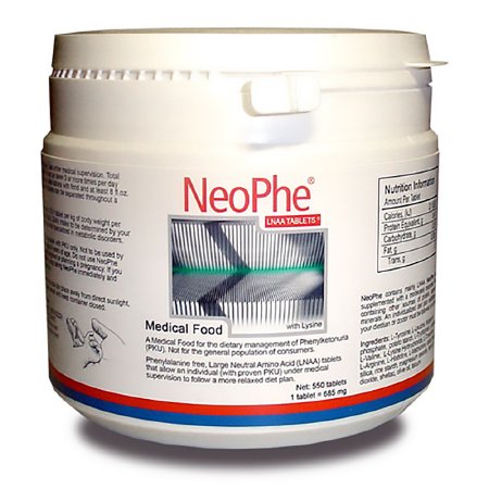 NeoPhe LNAA - PKU Oral Supplement Unflavored 550 per Bottle Bottle Ready to Use - 8002