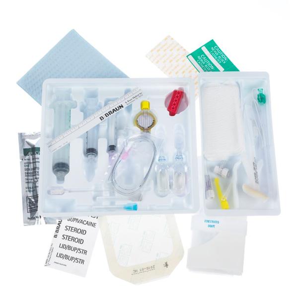 B. Braun Medical Tray Nerve Block Contiplex Continuous Shot W/ Lido/Bnzn Swbstk Lf Strl 10/Case - 331706