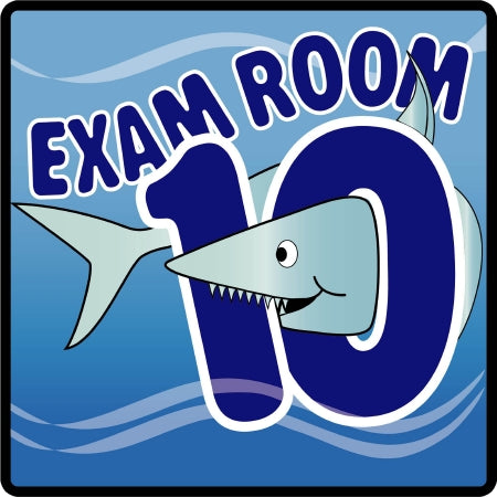 Ocean Series - Door Sign Room Sign Exam Room 10 - EX10-O