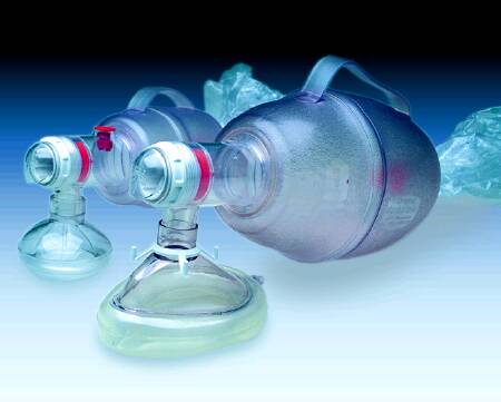 Healthfirst Spur Resuscitator Bag Infant Resuscitator Nasal / Oral Mask - 1004250