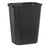 Rubbermaid Can Trash Resin/Smooth Finish 41Qt No Lid Black Rectangle 12/Package - FG295700BLA