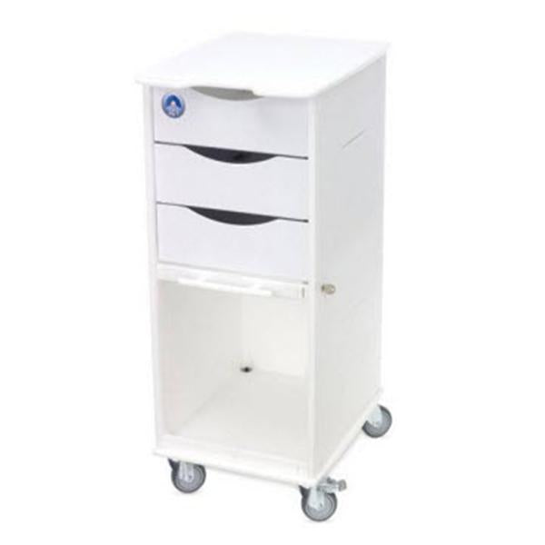 TrippNT Carts Cart Storage Slimline 14-1/2X19-1/4X35" 4-3" Casters/2 Locking Each - 7414