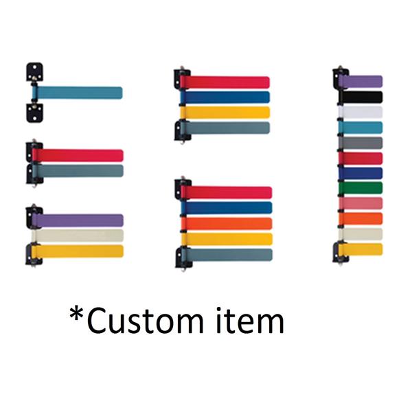 Omnimed Inc Flag System Exam Room Custom 4" Wall Mount Mltclr Pwd Ct Alum W/ 8Flg Ea - 291738
