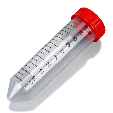 Mckesson Brand Mckesson Centrifuge Tube Conical Bottom Plain 50 Ml Red Screw Cap Polypropylene Tube - 177-6297PL