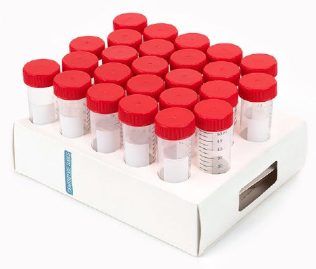 Mckesson Brand Mckesson Centrifuge Tube Conical Bottom Plain 50 Ml Red Screw Cap Polypropylene Tube - 177-6298PL