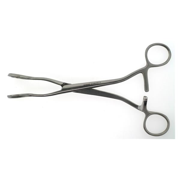 Hermann Medizentechnik Forcep Uterine Doyen 8" Oval Tip Serrated Straight Stainless Steel Ea - BR70-54220
