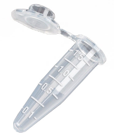 Mckesson Brand Mckesson Microcentrifuge Tube Conical Bottom Plain 1.5 Ml Without Color Coding Snap Cap Polypropylene Tube - 177-111564