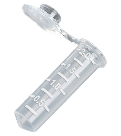 Mckesson Brand Mckesson Microcentrifuge Tube Conical Bottom Plain 2 Ml Without Color Coding Snap Cap Polypropylene Tube - 177-111574