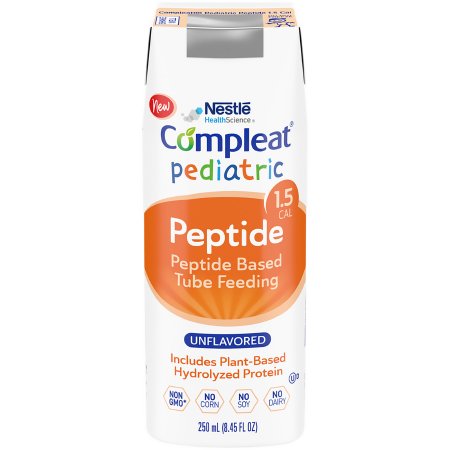 Nestle Healthcare Nutrition Pediatric Oral Supplement / Tube Feeding Formula Compleat Peptide 1.5 Unflavored 8.45 Oz. Carton Ready To Use - 4390013135