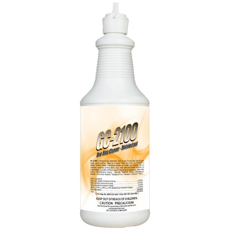 GC-2100 - Surface Disinfectant Cleaner Germicidal Manual Pour Liquid 1 Quart Bottle Lemon Scent NonSterile - 2100-QT
