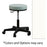 Oakworks Stool Exam Premium Series Pure White Casters Backless 5 Leg Ea - 60386-T26