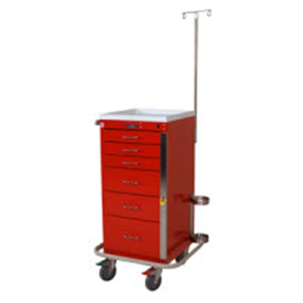 Harloff Manufacturing Cart Crash Mini Line 40X25X22" 4-5" Casters Ea - 3256B-EMG
