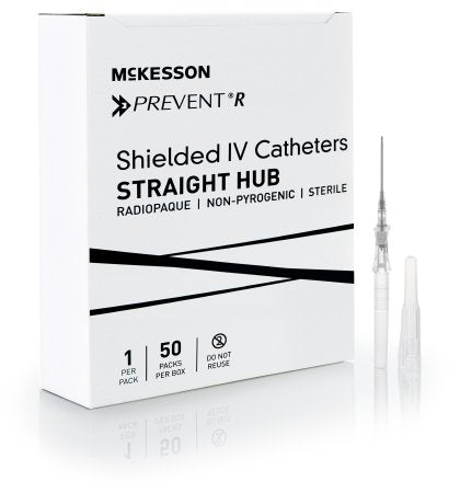 McKesson Prevent R - Peripheral IV Catheter 16 Gauge 1.16 Inch Button Retracting Safety Needle - 380254
