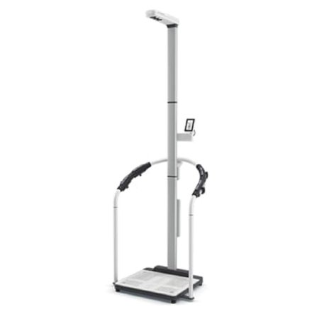 seca 554 - Medical Body Composition Analyzer w/ Ultrasonic Height Stand On Touch Screen 800 lbs / 360 kg White - ON IHM IUT NN