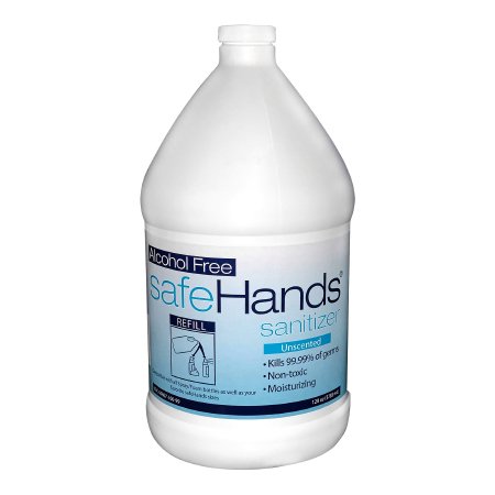 safeHands - Alcohol-Free Hand Sanitizer 1 gal. BZK (Benzalkonium Chloride) Bottle - SHU-128-4