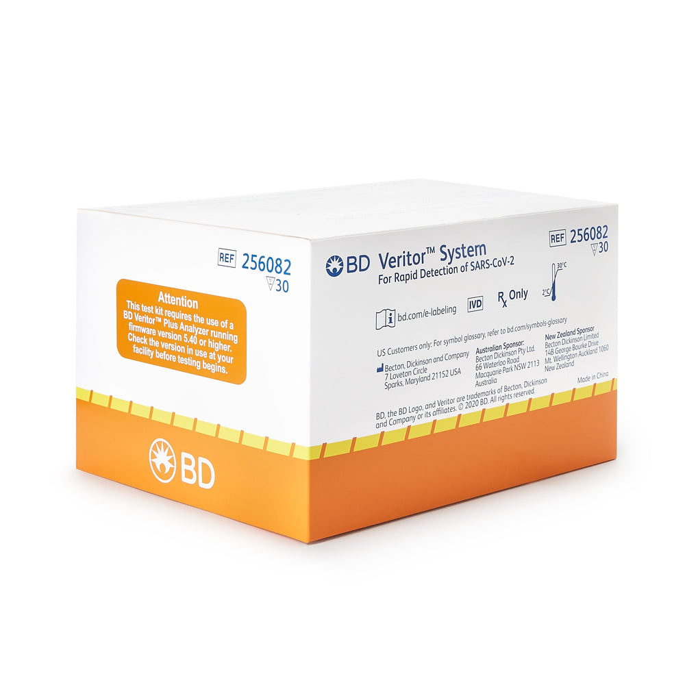 BD Rapid Test Kit BD Veritor System Infectious Disease Immunoassay SARS-CoV-2 Nasal Swab Sample 30 Tests-256082