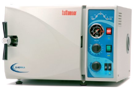 Tuttnauer USA - Semi-Automatic Autoclave Steam 254 X 476 mm Chamber Single Door - 2540MKA