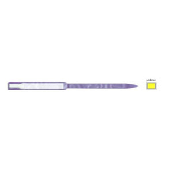 Precision Dynamics Corp. Wristband Identification Soft Lock Sealident Vinyl Yellow Adult 250/Bx - 611-14-PDJ