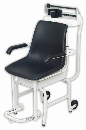 Detecto Scale Detecto Chair Scale Balance Beam 400 lbs. Black / White Mechanical - 475