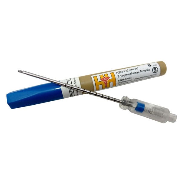 H & H Medical NEEDLE, ENHANCED PNEUMOTHORAX ROUND 6'X0.8" - HHEPN01