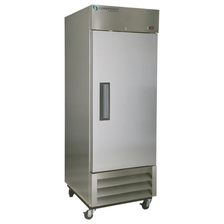 Corepoint Scientific - Upright Freezer General Purpose 23 cu.ft. 1 Swing Glass Door Left Hinged Automatic Defrost - GPF231SSS/0A3