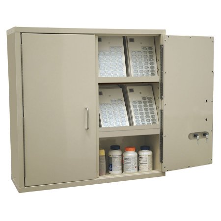 Harloff - Narcotic Cabinet Heavy-duty Steel 2 Shelves 2 Locks - 2740PC-D