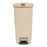Rubbermaid Streamline - Trash Can 13 gal. Rectangular Beige Resin Step On - Rj Schinner Co - 1883459