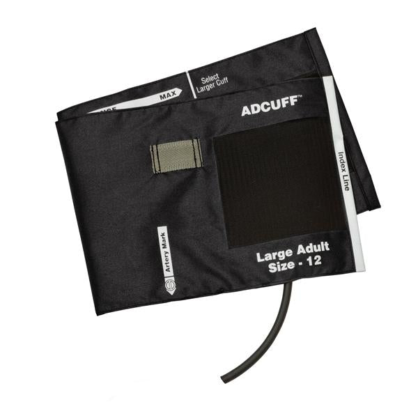 American Diagnostic Corp. Cuff & Bladder Bp Diagnostix Adcuff F/ Plm Styl Anrd 34-50 Lg Adlt 12 Arm Blk Ea - 845-12XBK-1