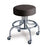 Techno-Aide Stool Exam Classic Chrome Series Black 2" Casters 4 Leg Ea - 110751