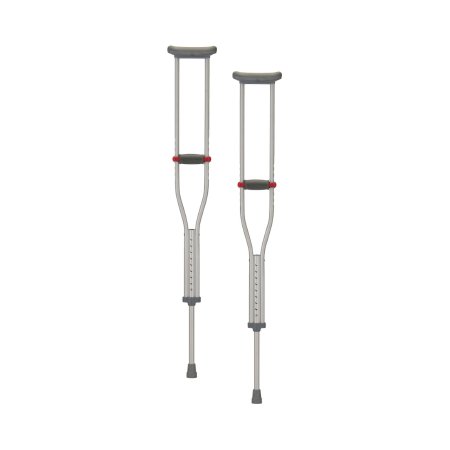 Quick Adjust - Underarm Crutches Aluminum Frame Adult 300 lbs. Weight Capacity - 7301