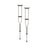 Quick Adjust - Underarm Crutches Aluminum Frame Adult 300 lbs. Weight Capacity - 7301