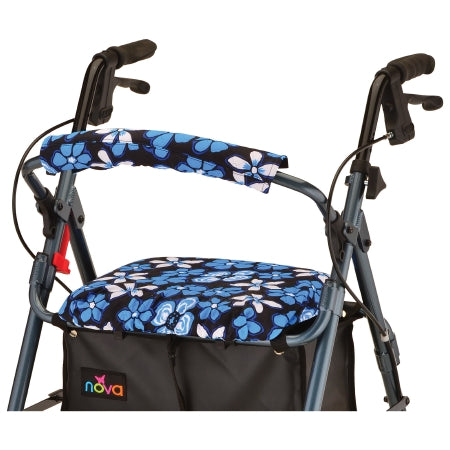 Nova Ortho-Med Cover, Seat/Back F/ Rolling Walker Aloha Blu (24/Cs) - 4007AB