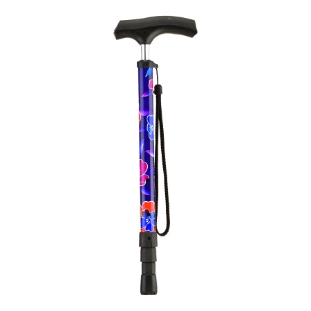 Nova Ortho-Med Cane, Folding Click Maui Flowers (24/Cs) - 3070MF