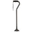 SugarCane - Offset Cane Aluminum 28-1/2 to 39-1/2 Inch Height Black - S1070BK