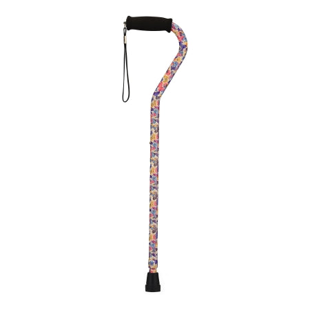 Nova - Offset Cane Aluminum 30 to 39 Inch Height Butterfly Symphony Print - 1070BS