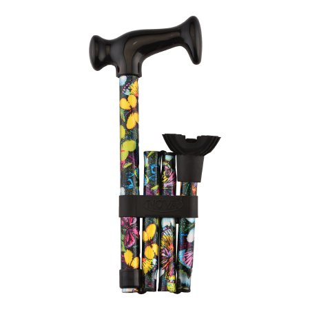 Nova Ortho-Med Cane, Folding Qt Butterfly Symphony (20/Cs) - QT3022