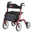Express - 4 Wheel Rollator EXPRESS Red Adjustable Height / Folding Aluminum Frame - 4328RD