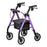 NEW STAR - 4 Wheel Rollator Purple Adjustable Height / Folding Aluminum Frame - 4288PL