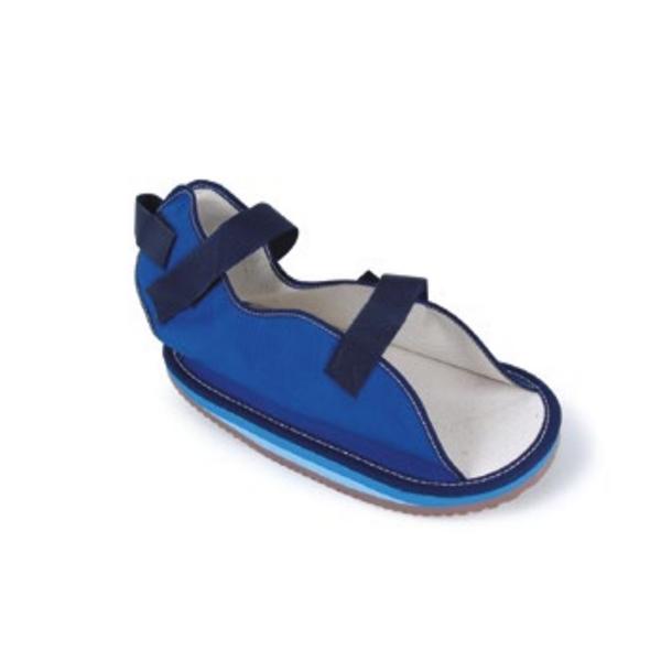 Ossur America-Royce Medical Sandal Cast Shoe Canvas Blue Rocker Sole 7.5-9" Size Small Ea - 308SM