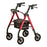 Star DX - 4 Wheel Rollator Red Adjustable Height / Folding Aluminum Frame - 4262RD