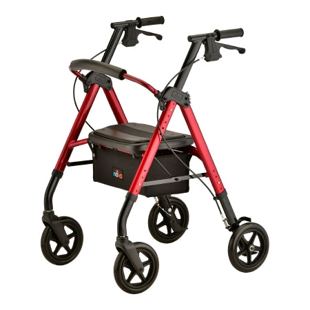 Nova Ortho-Med Rollator, Star 8 Dx Red - 4262RD