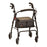 GetGO Classic - 4 Wheel Rollator Black Adjustable Height / Folding Aluminum Frame - 4202CBK