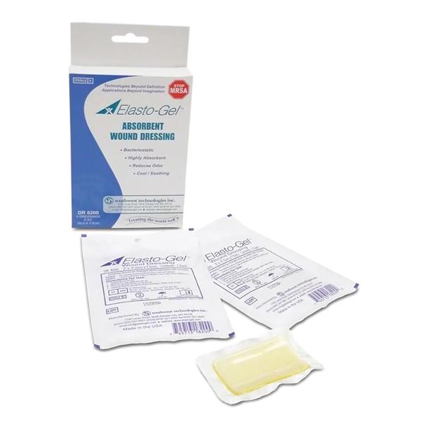 Southwest Technologies Dressing Wound Elasto-Gel Hydrogel 2X3" Sterile Lf 5/Box - DR8200
